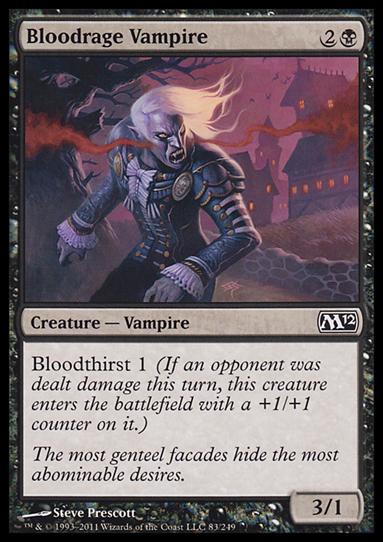 Magic the Gathering: 2012 Core Set (Base Set) card 83 Bloodrage Vampire