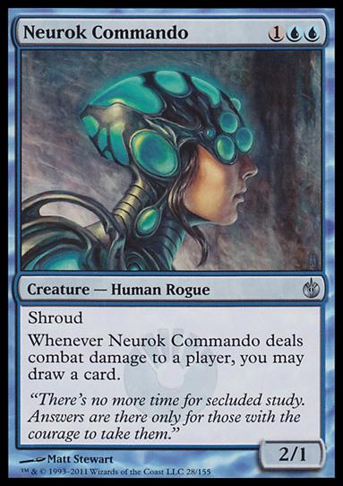 Magic the Gathering: Mirrodin Besieged (Base Set) card 28 Neurok Commando