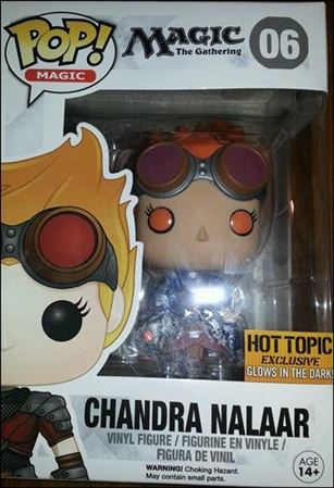 POP! Magic the Gathering figure 6-B Chandra Nalaar (Glow in the Dark) Hot Topic