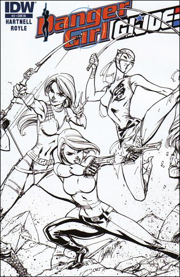 Danger Girl/G.I. Joe issue 3-C Sketch 1:10 Connecting Cover