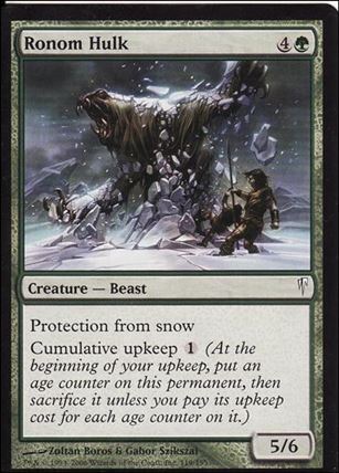Magic the Gathering: Coldsnap (Base Set) card 119 Ronom Hulk