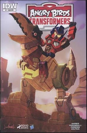 Angry Birds Transformers issue 1-B Livio Ramondelli Subscription Cover