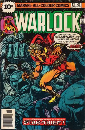Warlock (1972) issue 13-C UK Price Cover
