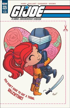 G.I. Joe: A Real American Hero issue 225-C A. Garbowska Sub Valentine's Card Wraparound Cover