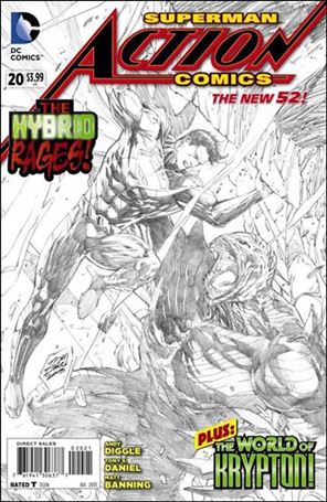 Action Comics (2011) issue 20-D 1:25 Sketch Cover