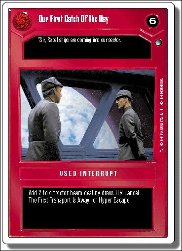 Star Wars: Hoth Revised (Base Set) card 49 Our First Catch Of The Day