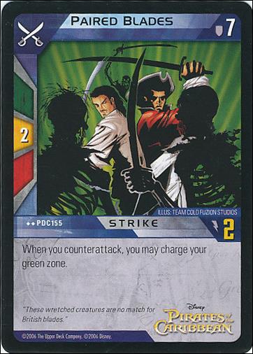 Pirates of the Caribbean - Dead Man's Chest (Base Set) card PDC155 Paired Blades