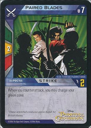 Pirates of the Caribbean - Dead Man's Chest (Base Set) card PDC155 Paired Blades
