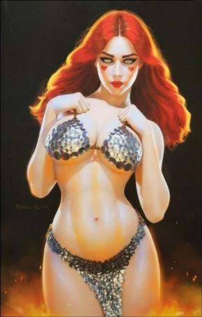 Red Sonja Valentine's Special issue 2022-L Wicked Gator Comics Retailer Exclusive