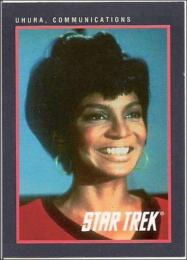 Star Trek 25th Anniversary: Series 1 (Base Set) card 105 Uhura. Communications