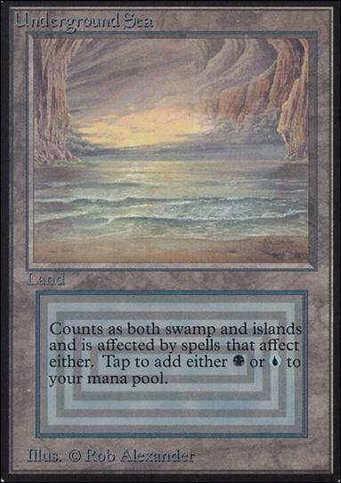 Magic the Gathering: Limited Edition Alpha (Base Set) card 285 Underground Sea