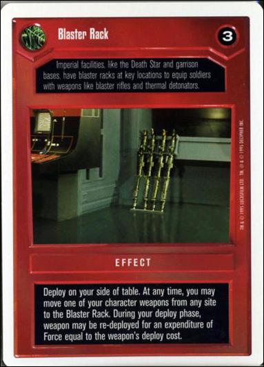 Star Wars: Premiere Unlimited (Base Set) card 49 Blaster Rack