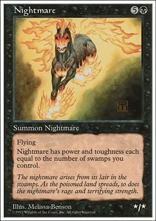 Magic the Gathering: 5th Edition (Base Set) card 184 Nightmare