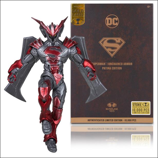 McFarlane DC Multiverse (Gold Label) issue 81 Superman (Unchained Armor) Patina Edition 1/10000
