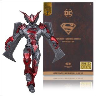 McFarlane DC Multiverse (Gold Label) issue 81 Superman (Unchained Armor) Patina Edition 1/10000
