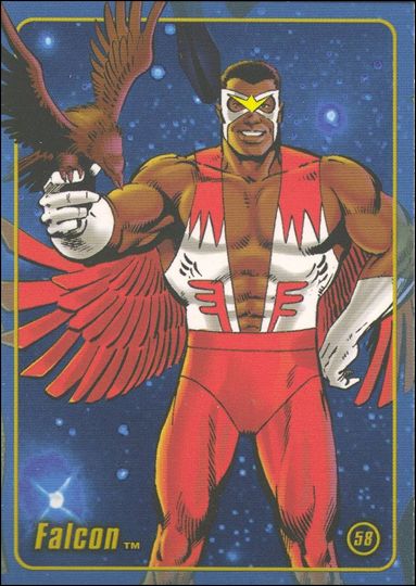 Marvel Heroes Figure Factory: Series 1 (Base Set) card 58 Falcon