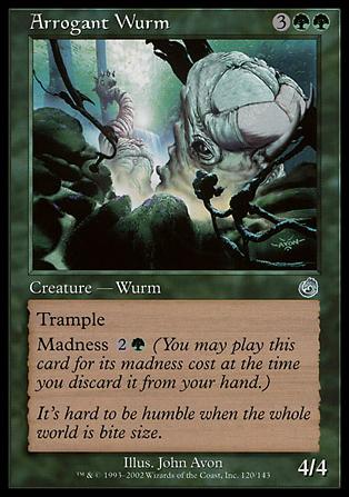 Magic the Gathering: Torment (Base Set) card 120 Arrogant Wurm