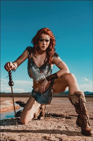 Red Sonja: Noir issue 1-G Photo Cosplay Virgin 1:10 Cardstock Cover