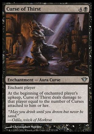 Magic the Gathering: Dark Ascension (Base Set) card 57 Curse of Thirst