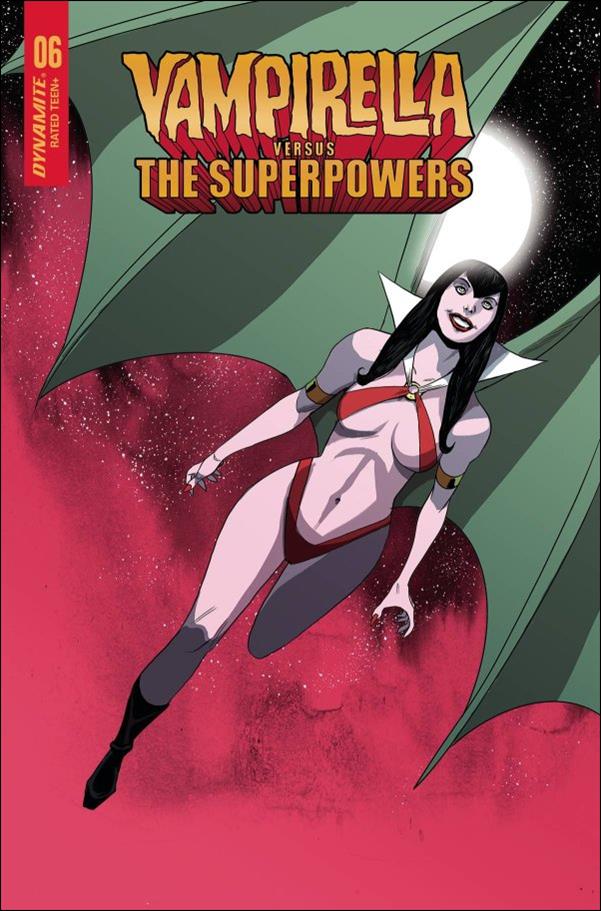 Vampirella vs. the Superpowers issue 6-C Drew Moss Cover