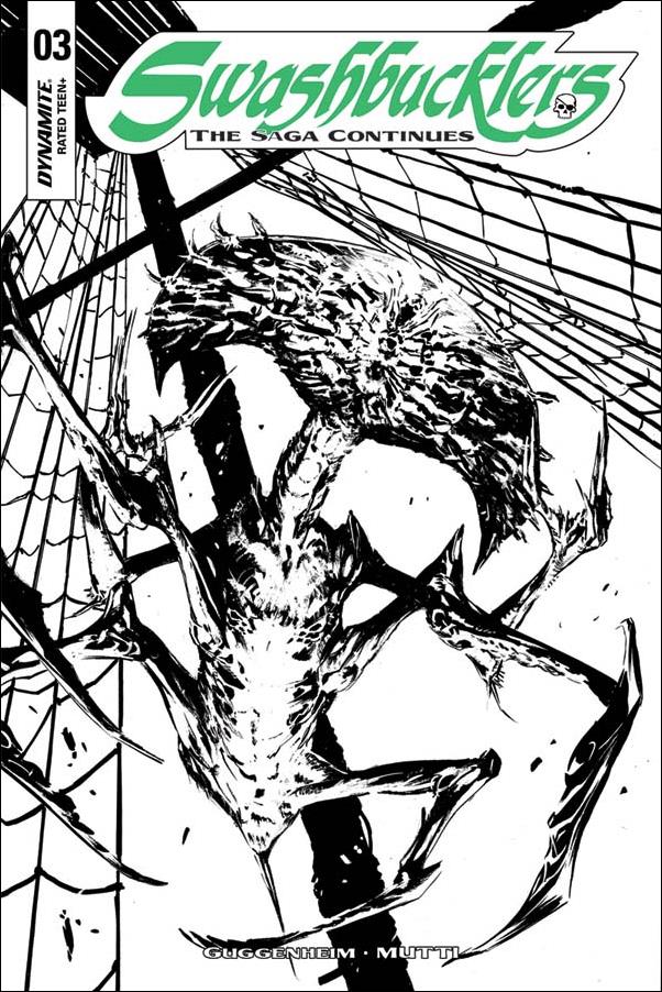 Swashbucklers: The Saga Continues issue 3-C Butch Guice 1:10 Black & White Cover