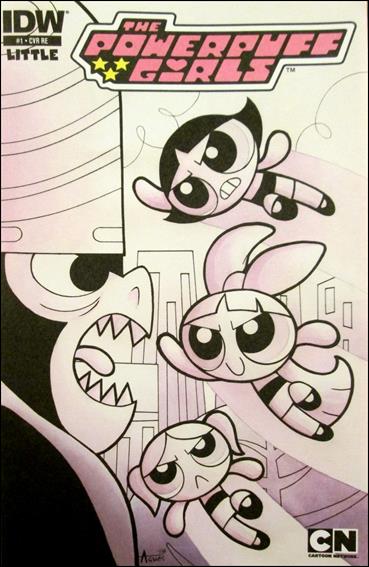 Powerpuff Girls (2013) issue 1-R Jetpack Comics & Larry's Comics Rough Cover 1/250