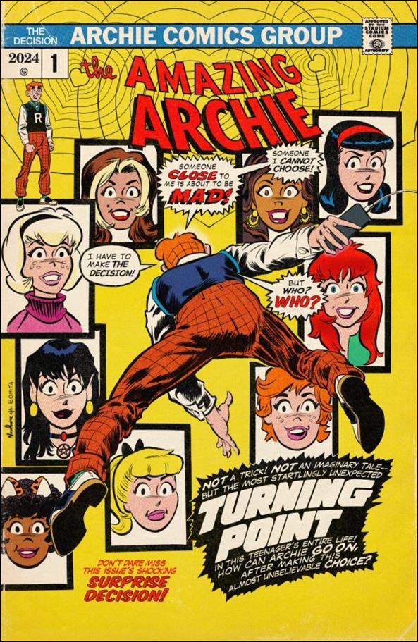 Archie: The Decision issue 1-E Nuno Pereira Retailer Exclusive Metal Homage Cover
