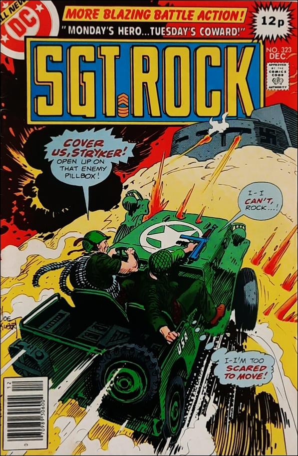 Sgt. Rock (1977) issue 323-B UK Price Cover