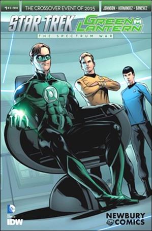 Star Trek/Green Lantern (2015) issue 1-OK Newbury Comics Cover