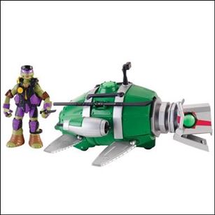 Teenage Mutant Ninja Turtles (2012) Vehicles and Playsets figure 19-B Turtle Sub with Donatello Loose