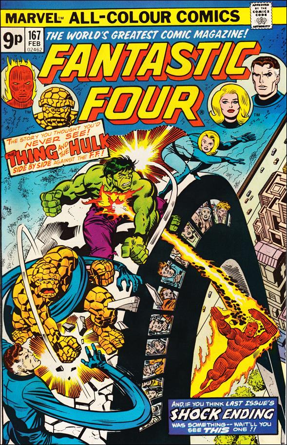 Fantastic Four (1961) issue 167-B UK Price Cover