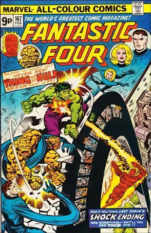 Fantastic Four (1961) issue 167-B UK Price Cover