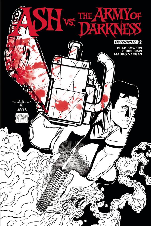 Ash vs. the Army of Darkness issue 2-F Pasquale Qualano 1:30 Black and White Cover