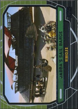 Star Wars Galactic Files (Base Set) card 286 Jabba's Sail Barge Vehicles