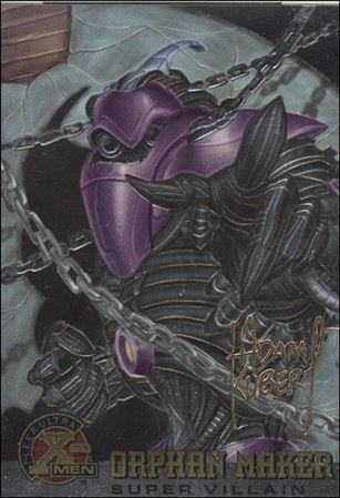 1996 Fleer Ultra X-Men All Chromium (Gold Signature Parallel Base Set) card 73 Orphan Maker
