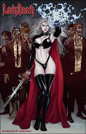 Lady Death: Dark Millennium issue 1-E Zombie Edition 1/113