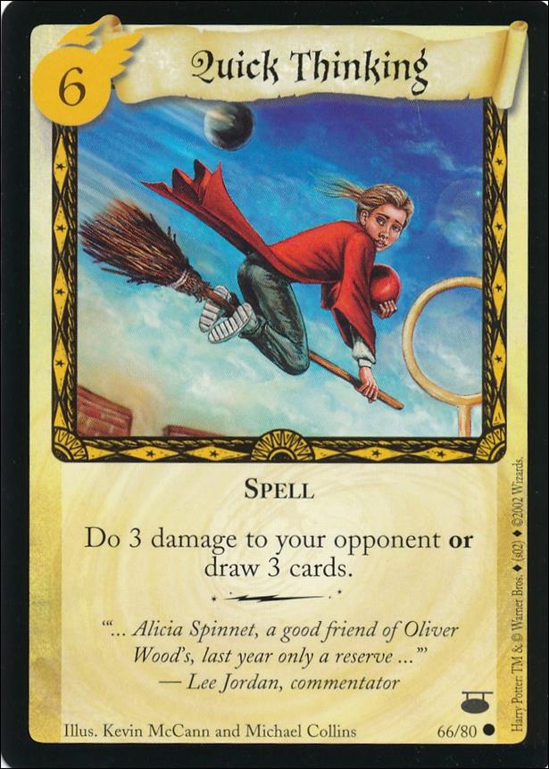 Harry Potter: Diagon Alley (Base Set) card 66 Quick Thinking