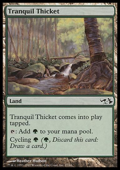Magic the Gathering: Duel Decks: Elves vs. Goblins (Base Set) card 27 Tranquil Thicket