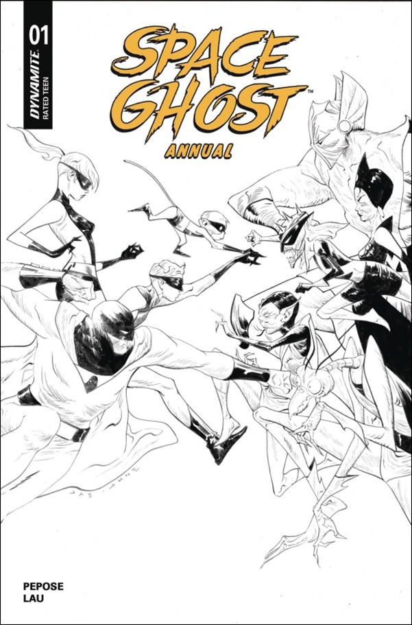 Space Ghost Annual issue 1-I Jae Lee B&W 1:10 Cover