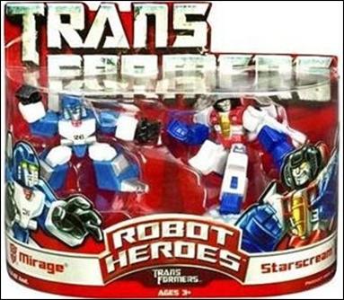 Transformers: Robot Heroes figure 4 Mirage & Starscream