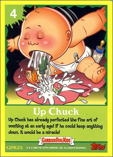 Garbage Pail Kids All-New Series 4 (Game Card Subset) card GPK25 Up Chuck