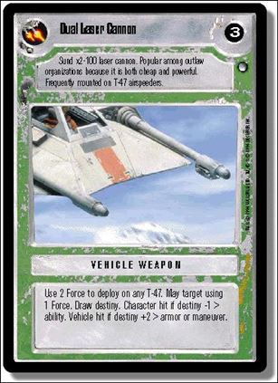 Star Wars: Hoth Limited (Base Set) card 161 Dual Laser Cannon