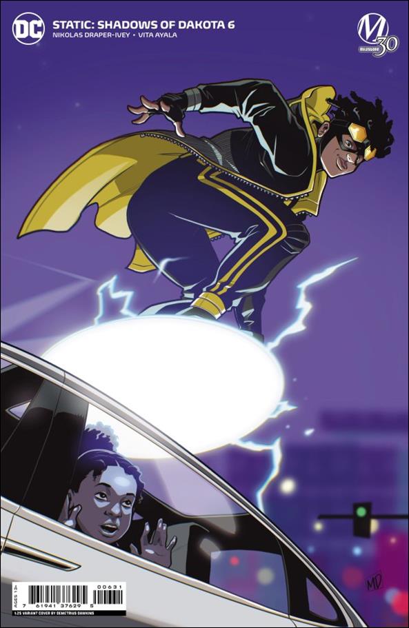 Static: Shadows of Dakota issue 6-C Demetrius Dawkins 1:25 Cardstock Cover