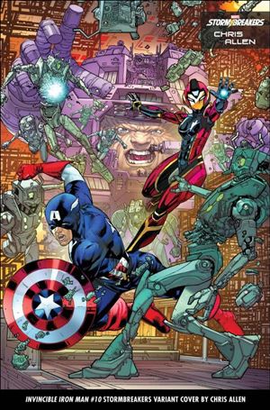Invincible Iron Man (2022) issue 10-B Chris Allen Stormbreakers Cover