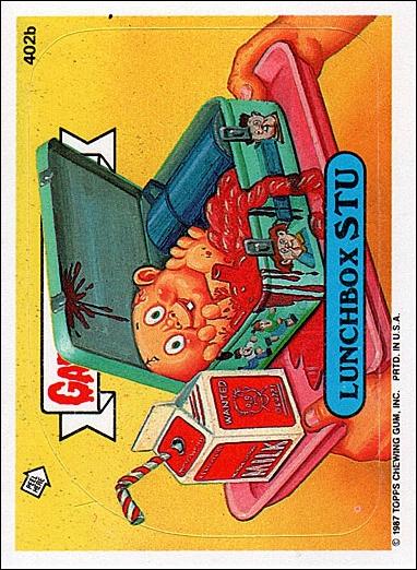 Garbage Pail Kids: Series 10 (Base Set) card 402b Lunchbox Stu