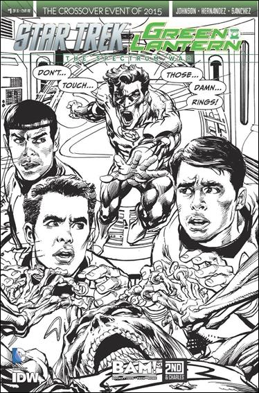 Star Trek/Green Lantern (2015) issue 1-OB Neal Adams Books-A-Million/2nd & Charles B&W Cover