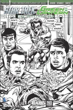 Star Trek/Green Lantern (2015) issue 1-OB Neal Adams Books-A-Million/2nd & Charles B&W Cover