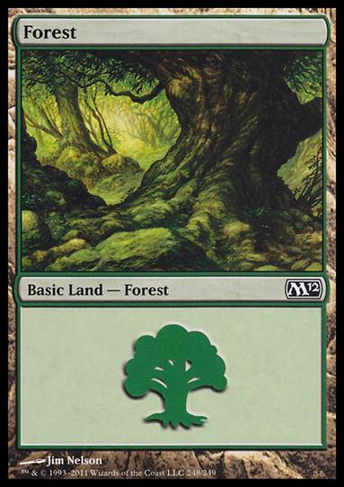 Magic the Gathering: 2012 Core Set (Base Set) card 248 Forest