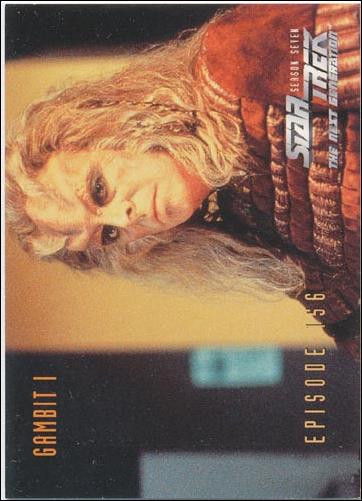 Star Trek: The Next Generation - The Episode Collection Season Seven (Base Set) card 657 Gambit I, Episode 156-C