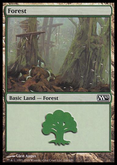 Magic the Gathering: 2010 Core Set (Base Set) card 246 Forest